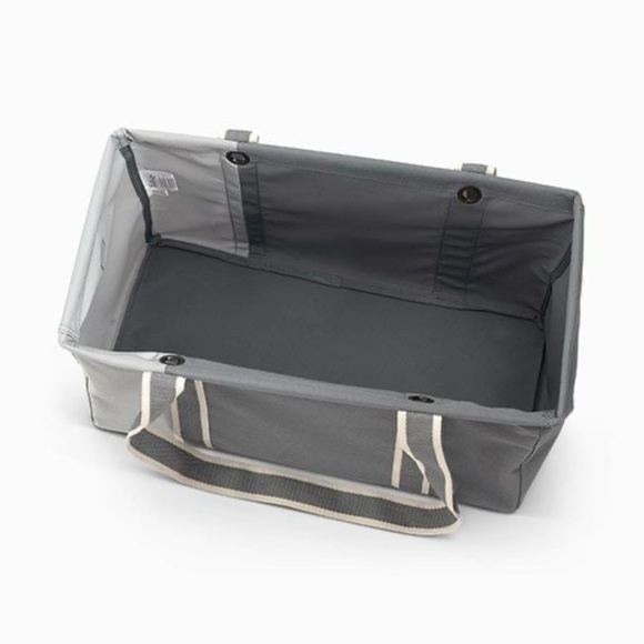 Thirty One Medium Utility Tote in Grey Colorblock with Monogram - Picture 5 of 5